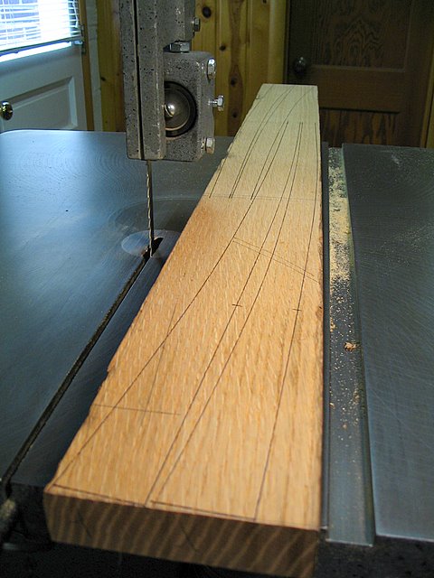 Legs Laid Out On Slab From Billet